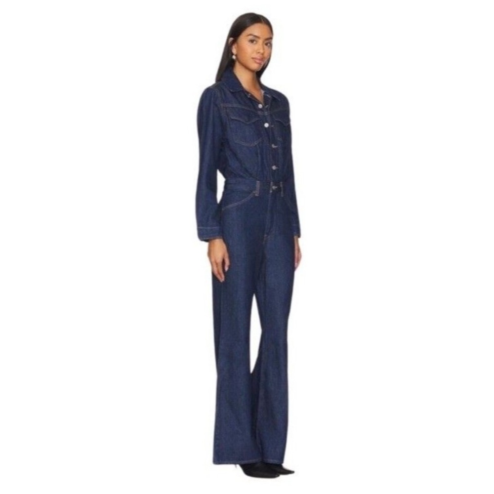 Levi's Women's Dark Blue Western Jumpsuit 25 EUC - Picture 2 of 12